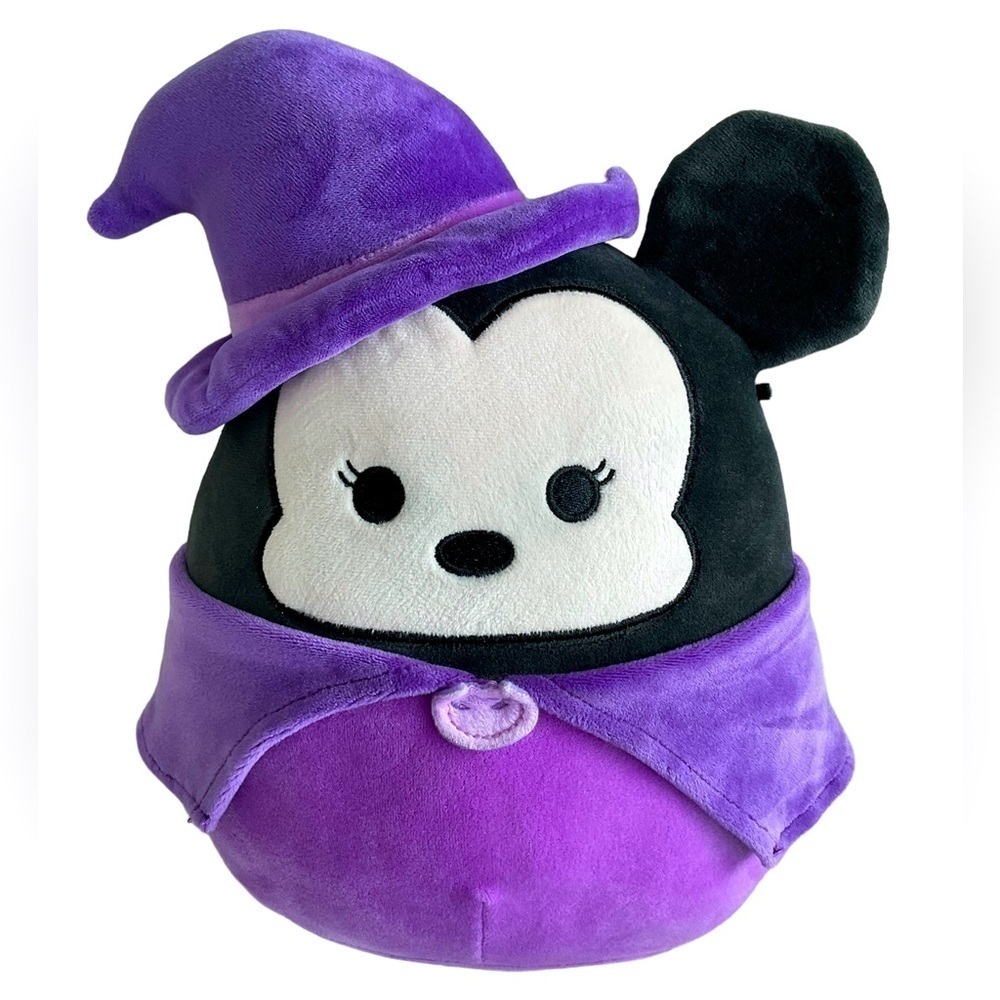 Disney Squishmallows Minnie Mouse Witch 9” Plush Halloween Purple